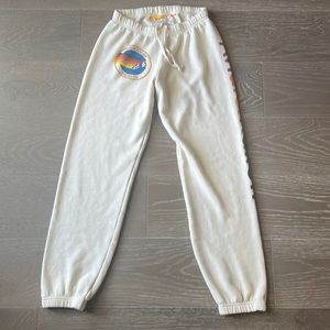 Aviator Nation cream sweatpants size medium